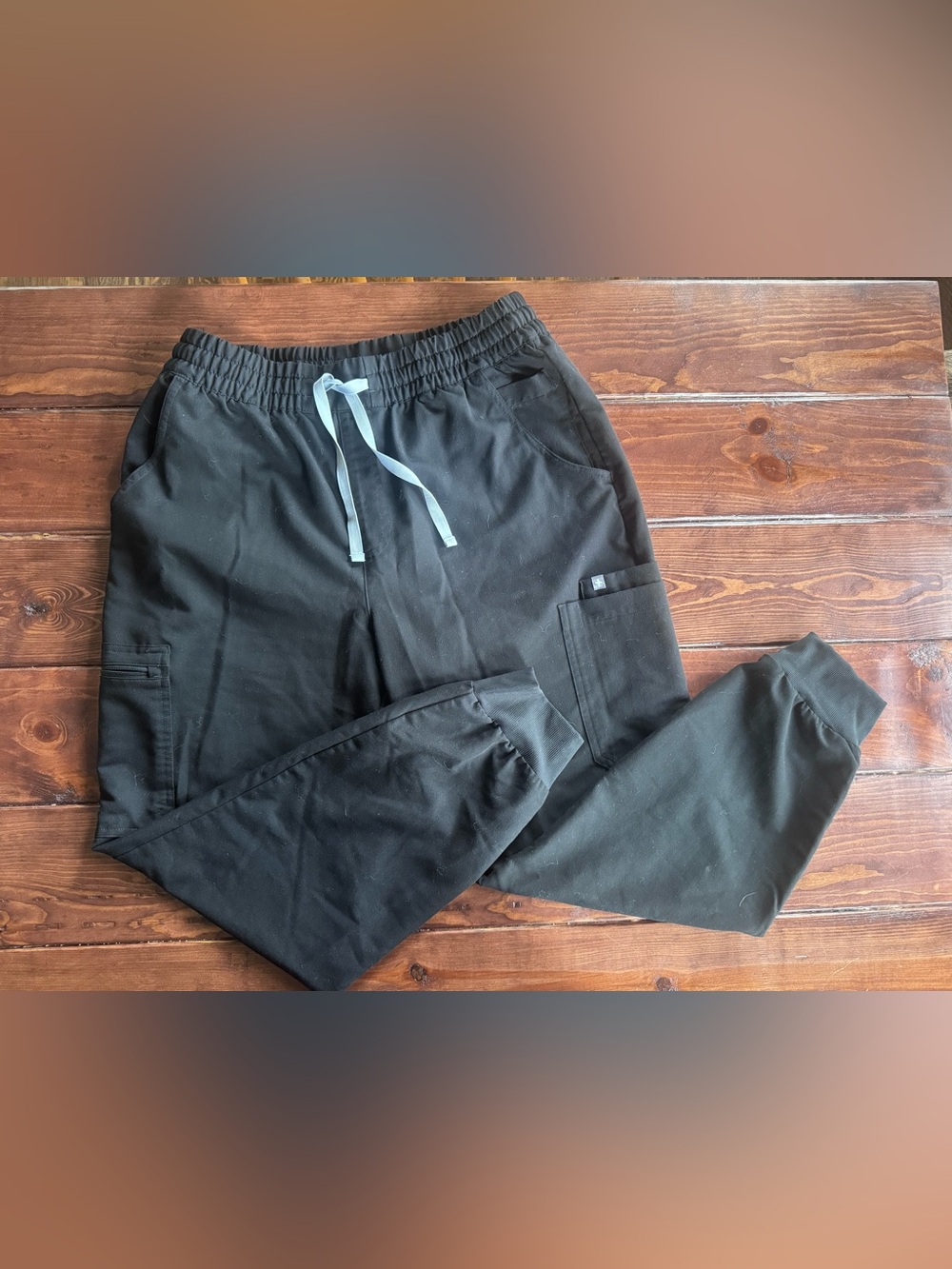 FIGS Uman High-Rise Jogger Scrub Pants Black Size XL